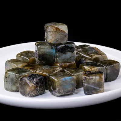 Natural Crystal Stone Cubes | Amethyst Citrine Rose Quartz Five-Color Crystals | Feng Shui Stones | Aquarium Fish Tank Decor | Healing Energy Stones | Home Decoration | Cristal Ornament