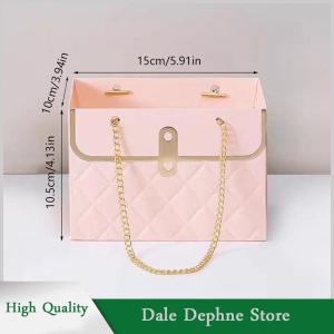 [Dale Dephne] กล่องใส่ดอกกุหลาบแบบพกพากล่องกระดาษห่อของขวัญของขวัญงานปาร์ตี้