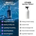 Sea Salt Spray, Natural Finish Sea Salt Spray for Hair, Volumizes & Texturizes, Infused with Kelp & Vitamin B5, Light & Non-Greasy, Paraben, Sulfate, Phthalate Free, 6.8 oz (Pack of 1). 