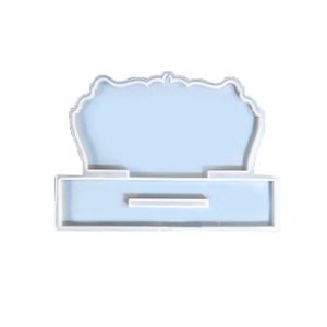 Fancyartsy Royalty Table Name Plate Mold/Wave Design Desktop Signage Mold 1 set