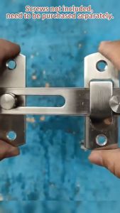 LoviRa 3" 4"Hasp Latch Lock Sliding Door Window Cabinet Fitting Room Stainless