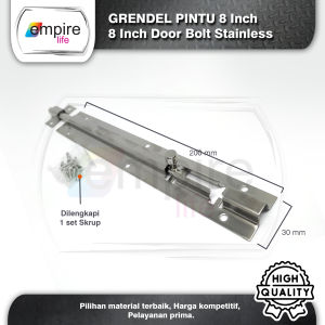 Grendel Slot Pintu Jendela 8 inch Slot Stainless