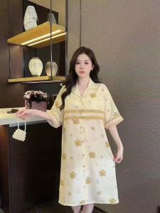 2266-1 SPS ชุดนอนกระโปรงลวดลายและสีสันสุดน่ารัก ชุดนอนสไตล์สาวหวาน CUTE CUTE สินค้ามีขนาดเดียว พร้อมส่งจากไทย