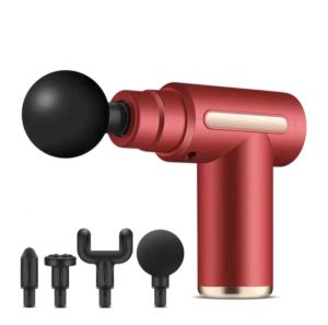 4in1 Pistol Pijat Fascial Elektrik Jaringan Otot Dalam Alat Pengecil Tubuh dan Kebugaran