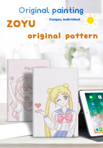 ZOYU ipad case anime cute animals rabbit for ipad air 3 ipad 7th 8th 9th gen 2020 ipad 2019 mini 6 2021 mini 1 2 3 4 5 ipad 5 6 gen air1 air2 M2 Pro 11 2022 Air5 Air4 iPad 10th gen Pro 10.5 Smart Case Flexible TPU Back with Rubberized Cover kids girl