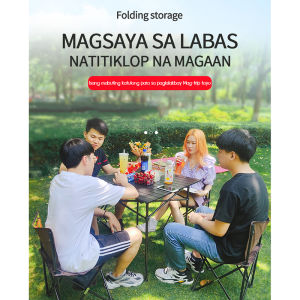 Outdoor folding tables and chairs 5-piece aluminum alloy set camping picnic table and chair set