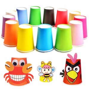 ANGY  10 pcs Juice Kids Wedding Picnic Pure Color Decoration Disposable Cup Tableware Plate