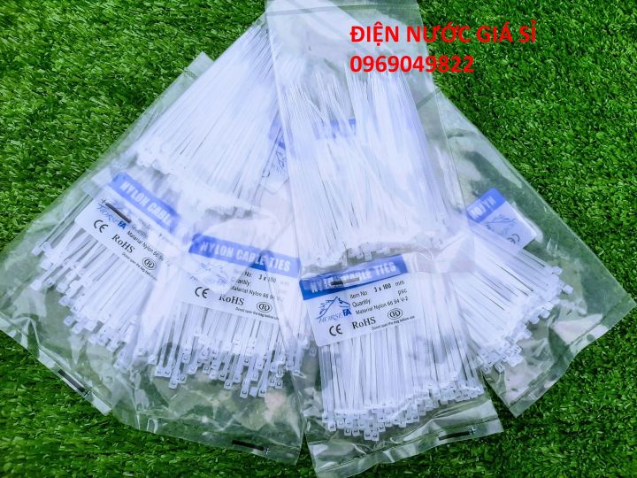 Combo 5 Bịch Dây Rút Nhựa 10cm - 1 Tấc, Dây Thít Nhựa Nylon PA66 10cm ...