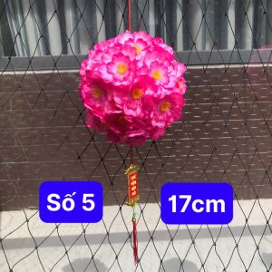 Quả cầu hoa mai hoa đào quả cầu tài quả cầu lộc trang trí Tết nhiều Size