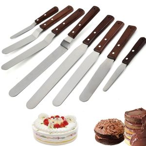 DIANA Wooden Handle for Kitchen Home Cake Tool Frosting Bakeware Baking Butter Cutter Icing Spatula Cake Scraper Spatulas