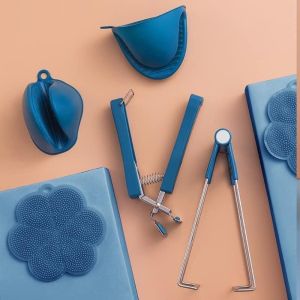 Dụng cụ gắp đồ nóng - Dụng cụ cầm đồ nóng - Dụng cụ kẹp gắp đồ nóng sét 6 món