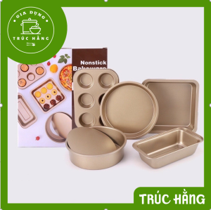 Set 5 khuôn làm bánh inox nhiều mẫu đủ size