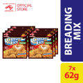 CRISPY FRY® Breading Mix Spicy 62g (Pack of 7). 