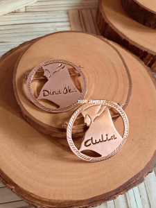 Bros Nama - Bros Jilbab Hijab - Zedd Jewelry: Warna Silver Emas dan Rosegold Tahan Lama Anti Karat - Cantik Berkualitas Cocok Untuk Kado Hadiah - Erna Fa3 Brooch: Brass Stainless 18K Gold Plated - COD Bayar Di Tempat
