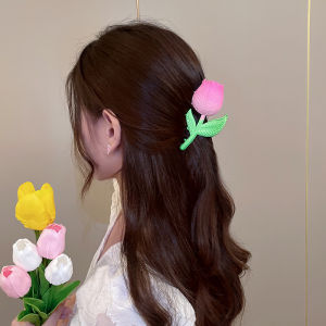 Maidu Jewelry Kẹp Tóc Hoa Tulip Cho Nữ Kẹp Cá Mập Phía Sau Đầu Mới Nhất Kẹp Tóc Nữ