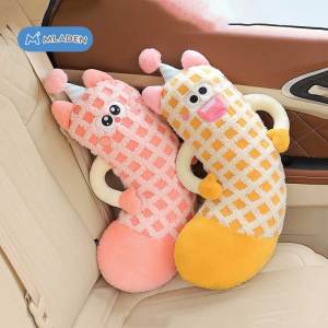 MLADEN Cute Car Safety Belt Cover Pillow Plush Baby Seat Belt Protector Neck Cushion Sleeping Head Support Seat Belt Cushion