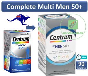 Centrum for Men 50+ Multivitamins 90 Tablets Complete from A to Zinc (Australian Version)