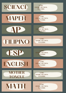 Name Tag Bag Tag Subject Stickers for Notebook (pm details in my chat box)