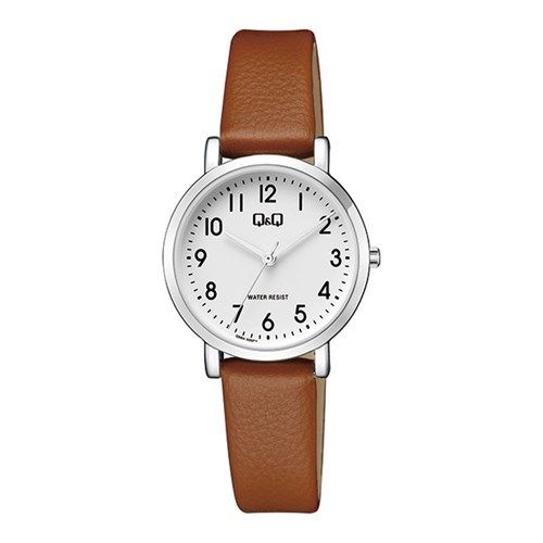 Đồng Hồ Kim Nữ Dây Da Q&Q  Q58A-005PY Nâu