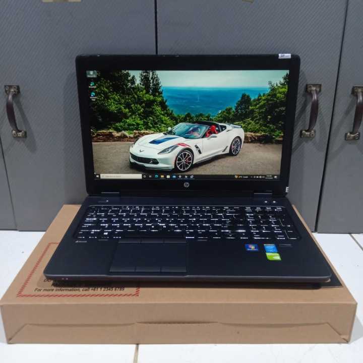 Laptop HP ZBook 15 G2, Core i7-4810MQ, DualVga Nvidia Quadro K1100M 2Gb, Ram 16GB, HDD 500Gb, Backlight, Gaming Editing Ngebut, Lengkap, 15 Inc