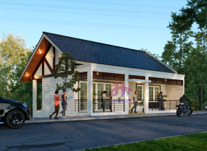 JASA DESAIN RUMAH | DESAIN VILLA 17.4x7.4M