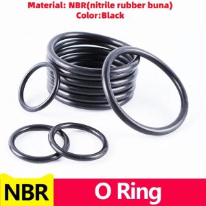 NBR Rubber O-Ring Seal / Nitrile Gasket Washer - Thickness 1/1.2/1.5mm Oil Resistant Durable For Car Auto & Vehicle Engine Applications