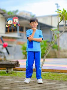 Seragam olahraga anak raggakids - Setelan olahraga anak Biru