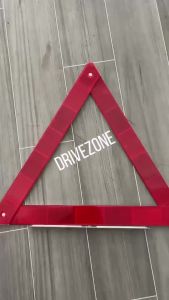 Warning Triangle Emergency 2pcs Foldable Devices Stable Metal Road Safety Early Device Design Meets