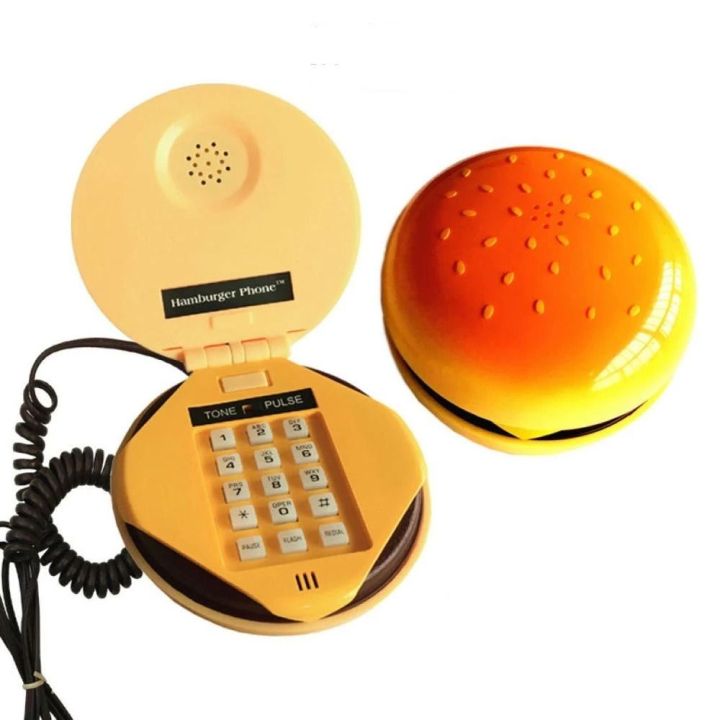 CIRENGUM Emulational Novelty Line Phone Wire Landline Phone Desktop
