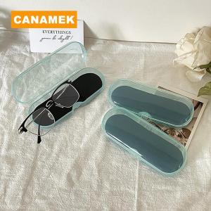 【CANAMEK】 1Pc Glasses Storage Box Protective Case Cover For Women Glasses Box Portable Sunglasses Box Case Accessories