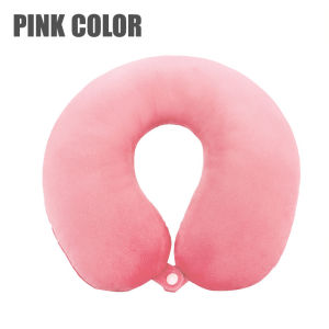 Soft U Shaped Memory Foam Travel Neck Pillow for Office Flight Traveling Cotton Pillows Head Cushion