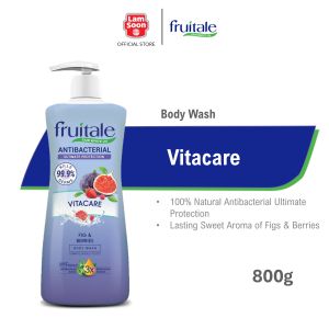Fruitale Antibacterial Moisturising Body Wash / Showel Gel 800g - Vitacare (Purple) - Fig & Berries