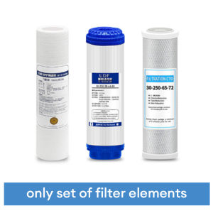 DQQI 3 Stage Water Purifier Complete Set Household Water Filter Purifier for Drinking Alkaline Water Purifier Filter