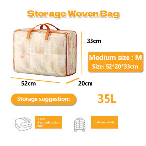PVC Transparent Storage Bag Waterproof Beg Toto Quilt Storage Bag Moving Packing Bag Blanket Storage PVC手提收纳袋