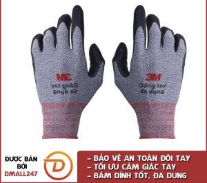 Găng tay đa dụng 3M GTDD - Size L an toàn siêu bền thông thoáng thoải mái bảo vệ tối ưu cảm giác tay đa năng đa dụng