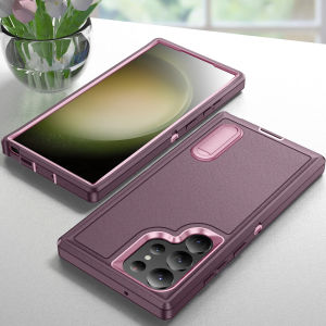 【🔥SG SELLER🔥】RICHMENTGADGET Phone case for Samsung Galaxy S25 ULTRA S25U S25+ S25 PLUS S24 Ultra S23U S24U S22U S22+ Samsung S23 Ultra S23 PLUS Phone Case with Built in Kickstand Shockproof/DropProof Military Grade Protective Cover