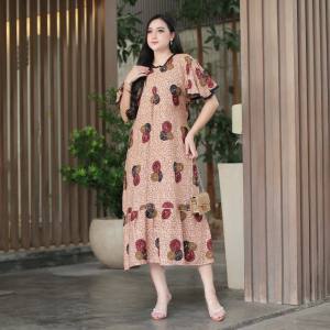 Daster Wanita Remaja Kekinian Daster Klok Terbaru Busui Biru