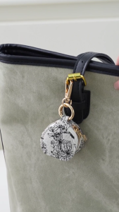 PU Leather Keychain Organiser Zippered Elegant Storage Solution For Rings Earrings Bracelets And Small Items