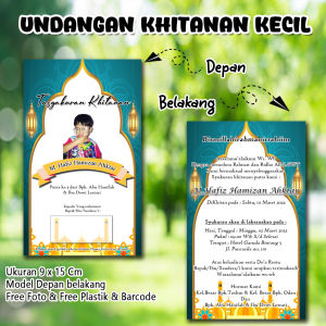 Undangan Khitan Kecil Custom Nama dan Foto ( 50 LEMBAR ) kode KK02 Undangan Sunat Undangan Khitan Undangan tasyakuran Khitan