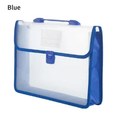Waterproof Transparent A4 File Folder with Handle Envelope Wallet School Office Supplies