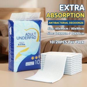 Adult Underpads Urine Pads Matibay Leak-proof Super Absorbent For Elderly Pregnant Infants 10 20 Pieces 60x90 80x90