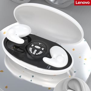 ♥100% ผลิตภัณฑ์ดั้งเดิม + Gratis Ongkir♥Lenovo MD538 X55หูฟังไร้สายบลูทูธการนอนหลับแบบมองไม่เห็นขนาดมินิหูฟัง IPX5กันน้ำตัดเสียงรบกวนหูฟังควบคุมแบบสัมผัส