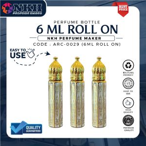 [1PCS] BOTOL KOSONG MINYAK WANGI 6ML ARABIC ROLL ON (ARC-0029)