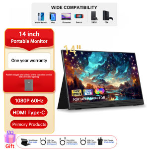 BEEX Monitor 15.6 Inch Portable Monitor For Laptop 1080P Monitor Computer 60Hz Game Monitor For PC PS3/4/5 Switch Xbox