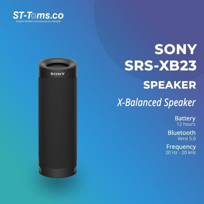 SONY SRS-XB23 / SRS XB23 EXTRA BASS PORTABLE BLUETOOTH SPEAKER | Lazada ...