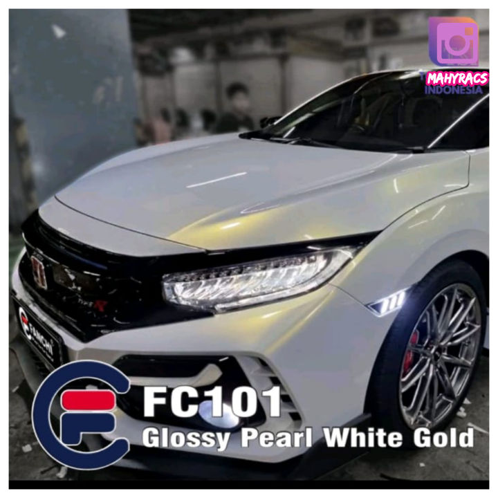 Stiker%20Skotlet%20Putih%20Lembayung%20Mutiara%20Pearl%20Glossy%20Fanchi%20/%20Sticker%20White%20Pearl%20Bunglon%20Biru%20Pink%20Gold%20Ungu%20Emas%2050X50CM%20-%20Image%205