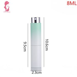 8ML Perfume Spray Bottle Gradient Rotation Perfume Bottle Portable Perfume Bottle