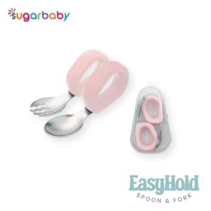 READY BANDUNG Sugarbaby Easy Hold Spoon & Fork/Sendok MPASI/Sendok Makan Bayi/Sendok Training Makan Bayi/Training Spoon ALAT MAKAN