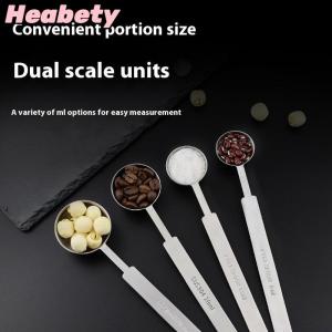 Heabety 1 4Pcs Coffee Scoops Long Handle 304 Stainless Steel Tablespoon Stackable Kitchen Measuring Spoon Fits Coffee Container
