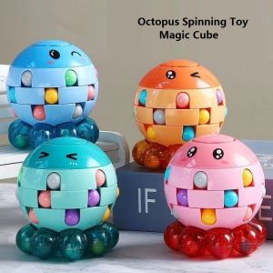Octopus Spinning Toy Childrens Magic Bean Cube Fidget Spinner Decompression Puzzle Toy